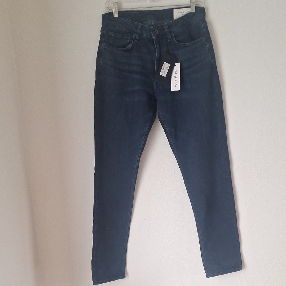rag & bone Men's Slim Jeans in Dark Blue
